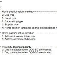 Home position return parameter